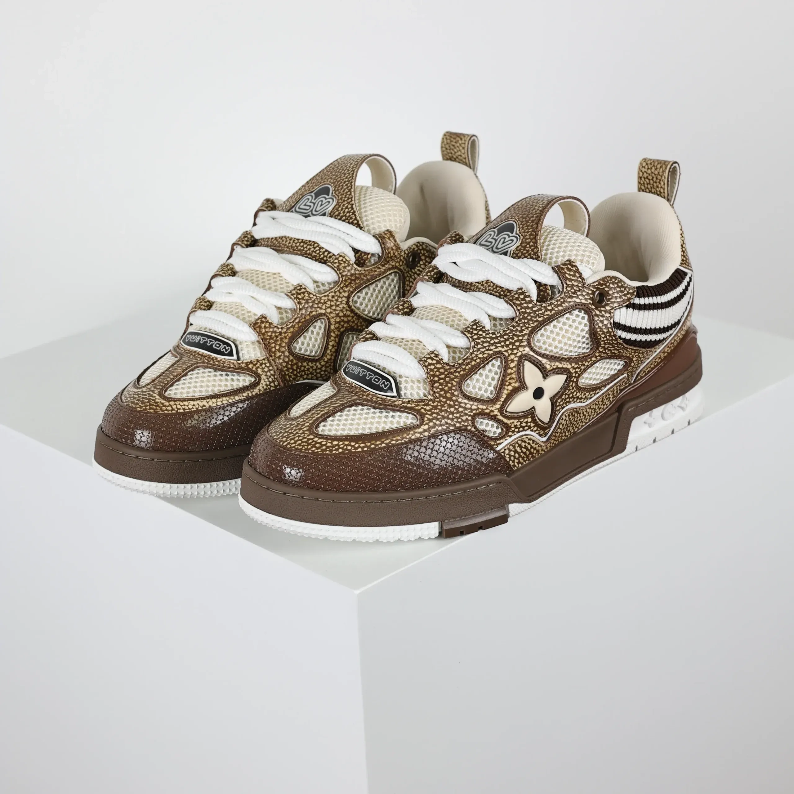 Skate Low Trainers Brown Top Sneakers