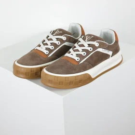 Skate Sneaker 2025 Classic Shoe Made Of Cowhide Brown
