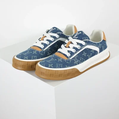 Skate Sneakers 2025 Low-Top Denim Blue Monochrome