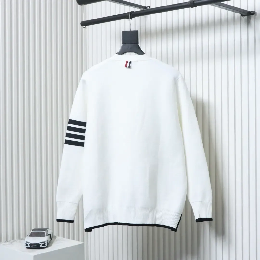 Tom Brown Wool Cardigan Shorter In The Front And Longer In The Back - Image 2