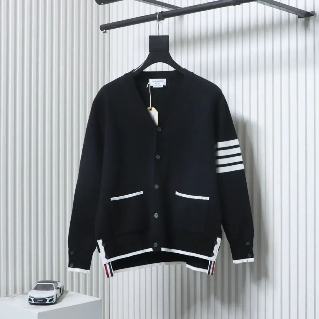 Tom Brown Wool Cardigan Shorter In The Front And Longer In The Back - Image 12