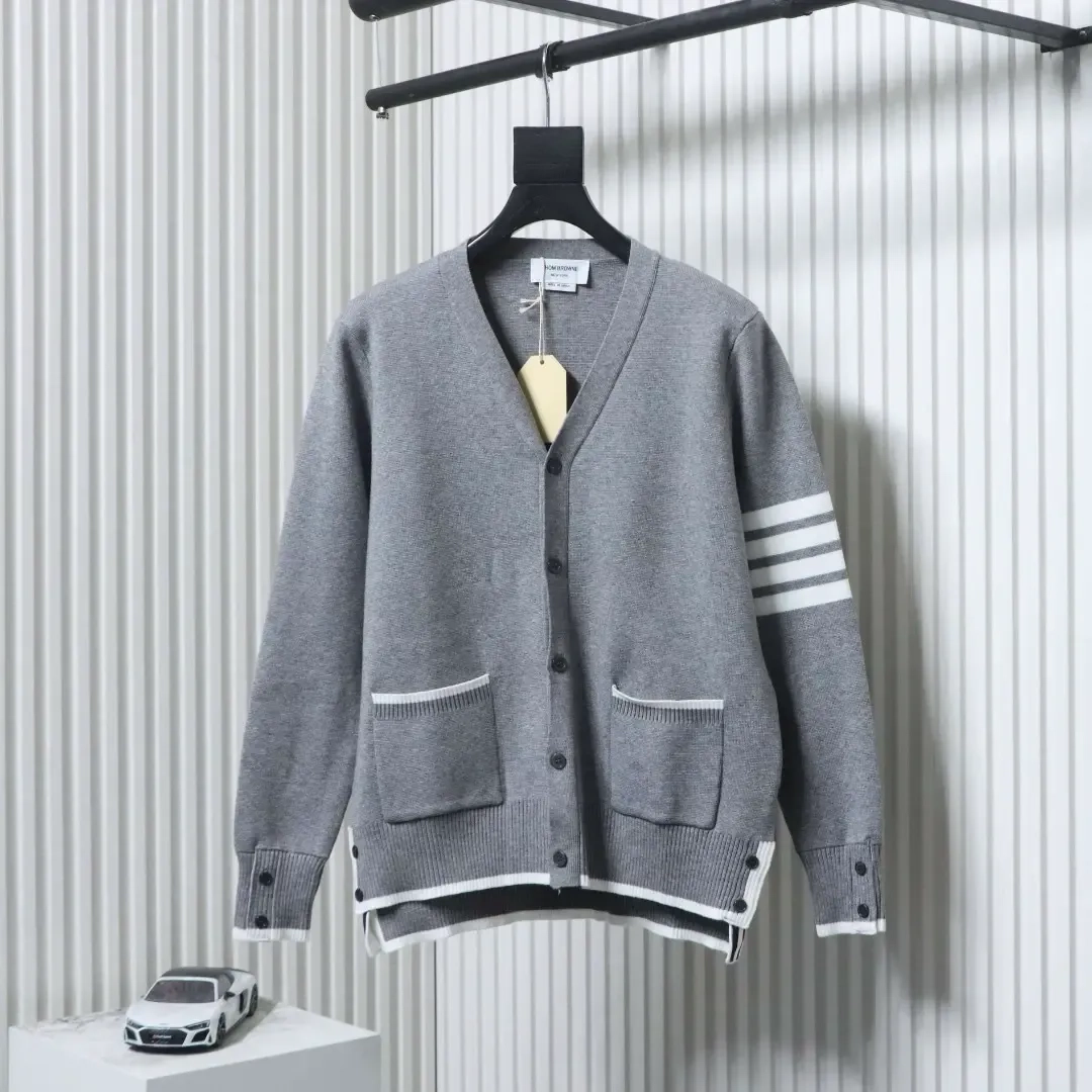 Tom Brown Wool Cardigan Shorter In The Front And Longer In The Back - Image 16