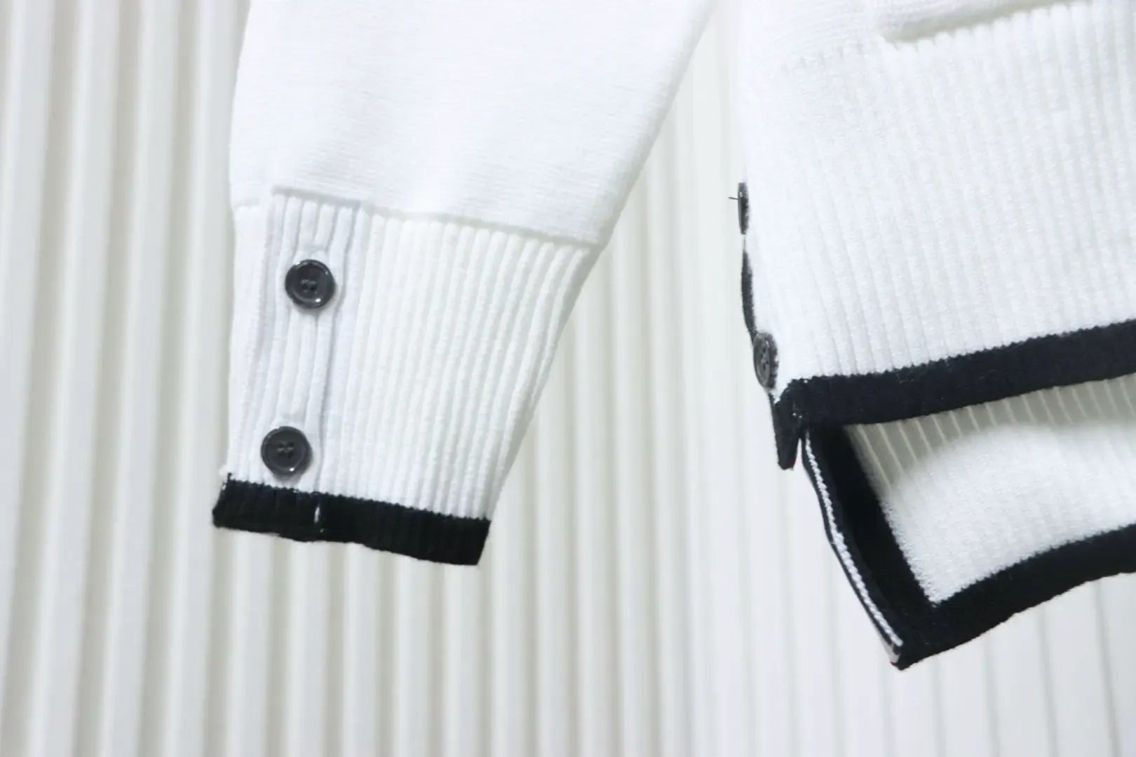 Tom Brown Wool Cardigan Shorter In The Front And Longer In The Back - Image 6