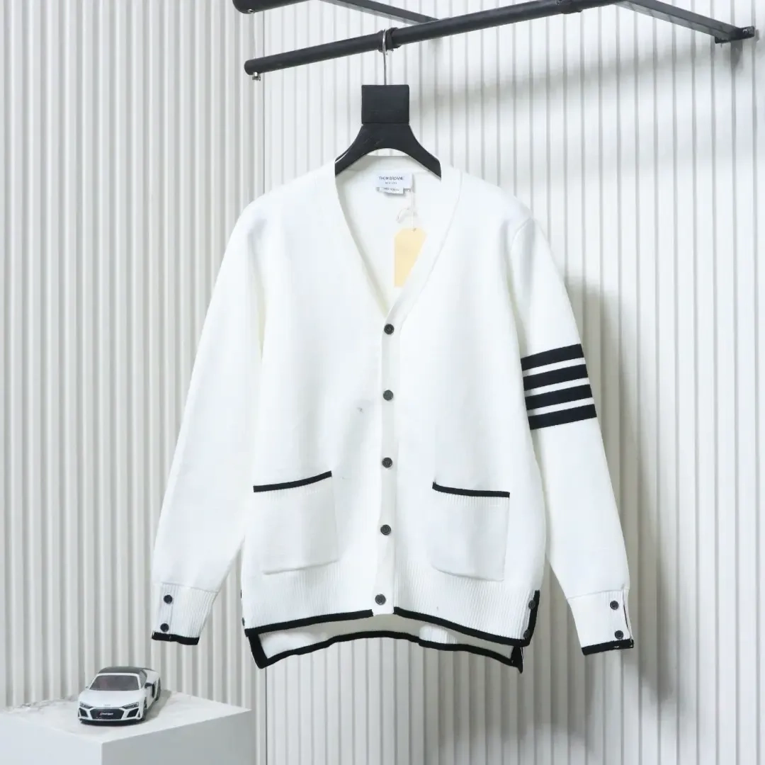 Tom Brown Wool Cardigan Shorter In The Front And Longer In The Back