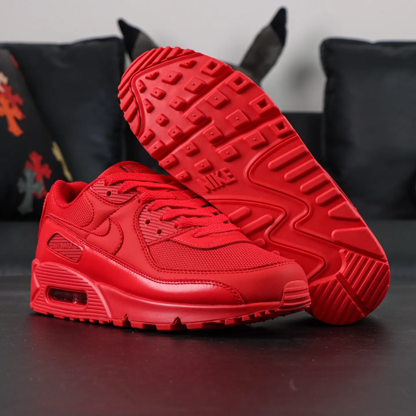 Air Max 90 Triple Red Mens Shoes - etkick reps au