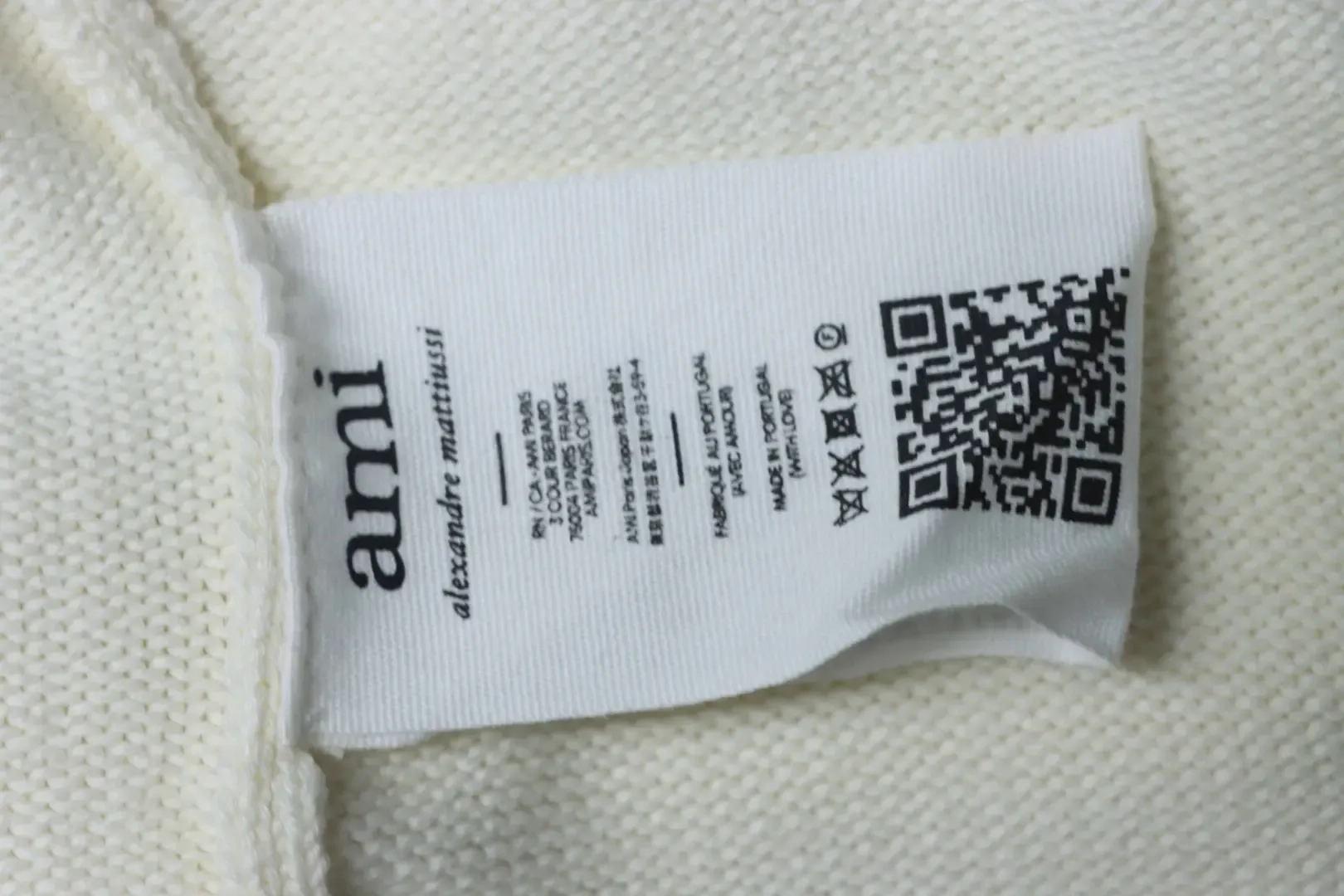 Ami 21Fw Cardigan With Heart Embroidery And Micro Logo - etkick reps au