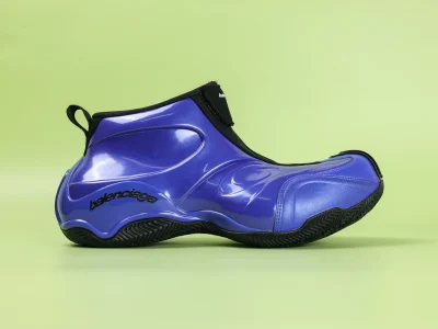 Balenciaga Mens Basketball Shoe In Metallic Blue - etkick reps au