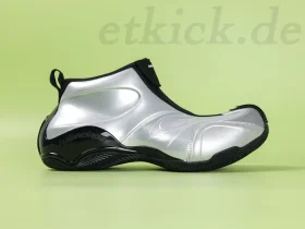 Balenciaga Mens Basketball Shoes In Silver And Black