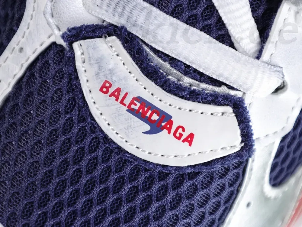 Balenciaga Mens Running Shoes With A Gradient Color Design In Navy Blue Red And Gray - etkick reps au