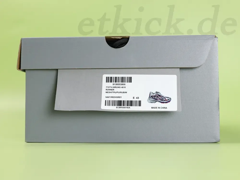 Balenciaga Mens Running Shoes With A Gradient Color Design In Navy Blue Red And Gray - etkick reps au