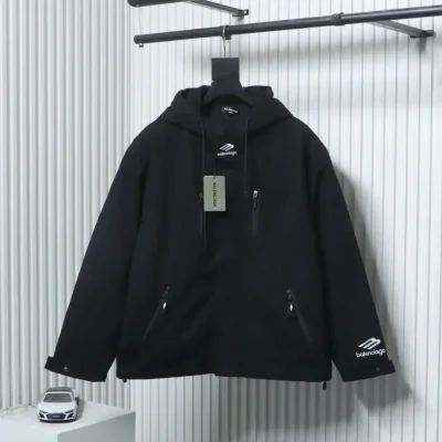 Balenciaga Ski Quilted Jacket With Embroidered Logo - etkick reps au
