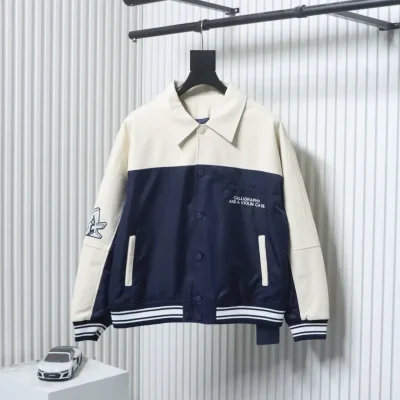 Baseball Jacket With Color Block Patternd - etkick reps au