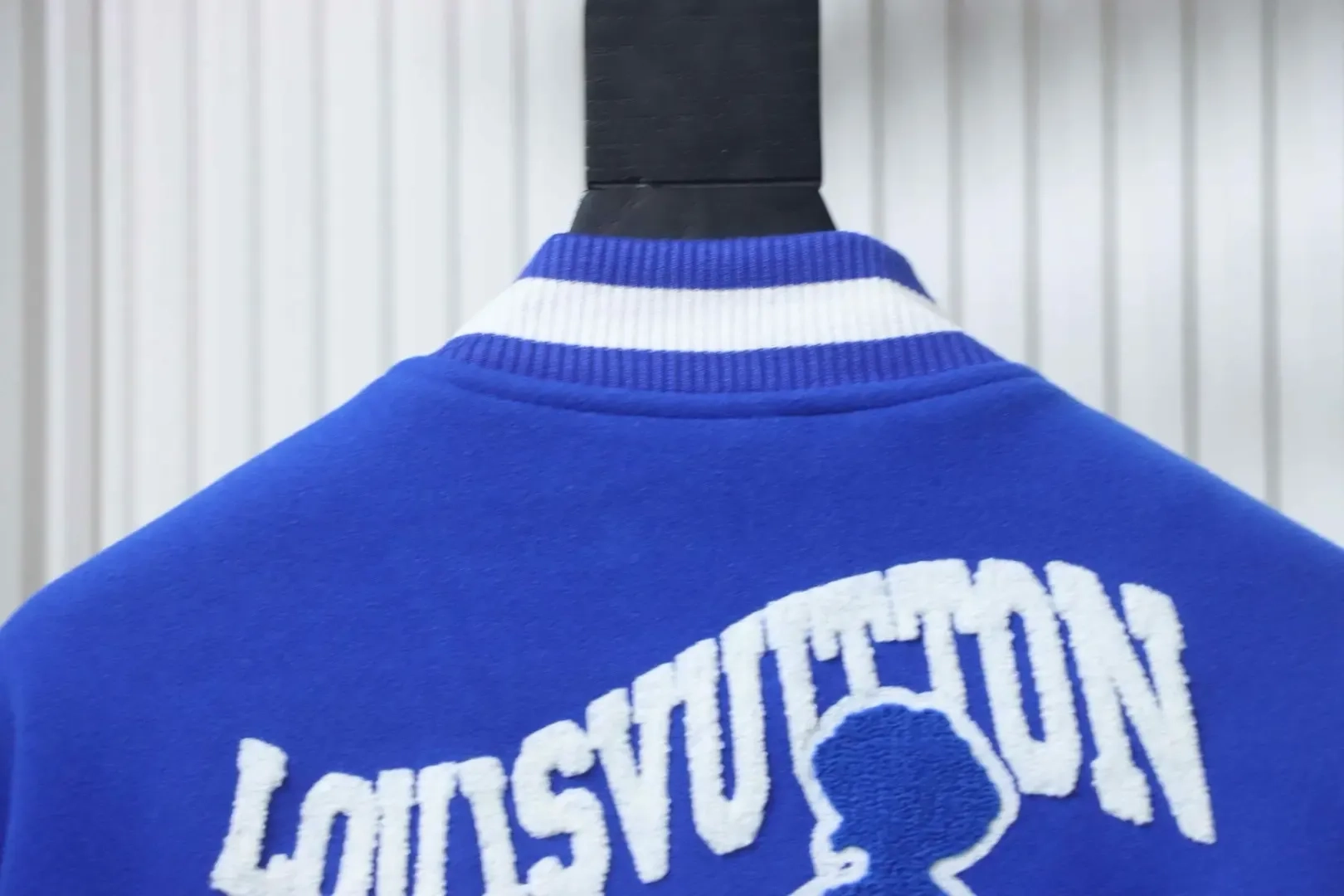 Baseball Jacket With V Shaped Embroidery And Patchwork Details - etkick reps au