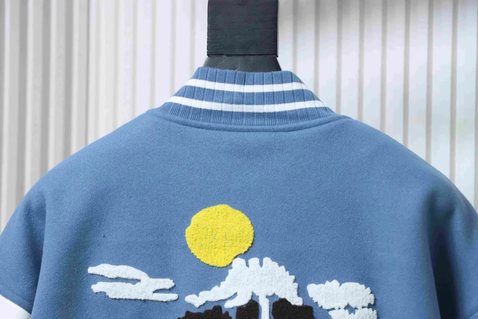 Baseball Uniform Consisting Of A Leather Patchwork Jacket With Embroidered Logo - etkick reps au