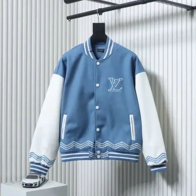 Baseball Uniform Consisting Of A Leather Patchwork Jacket With Embroidered Logo - etkick reps au