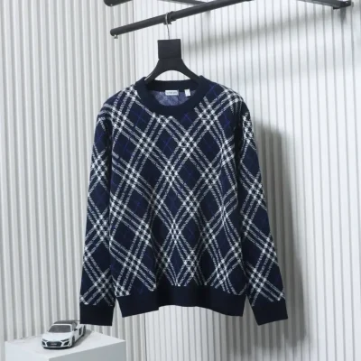 Bbr Pullover With Diamond Pattern And Round Neck - etkick reps au