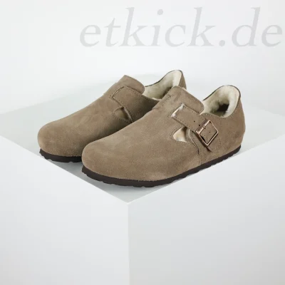Birkenstock Unisex Shoes Made From London Wool Suede Leather Available In Various Colors - etkick reps au