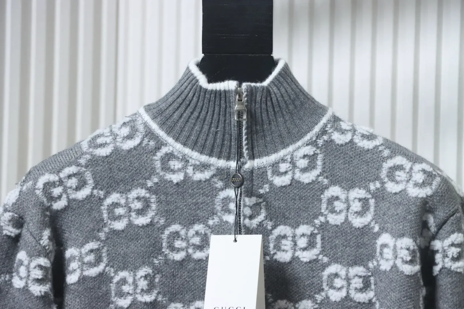 Cardigan With All Over Jacquard Logo And Zipper - etkick reps au