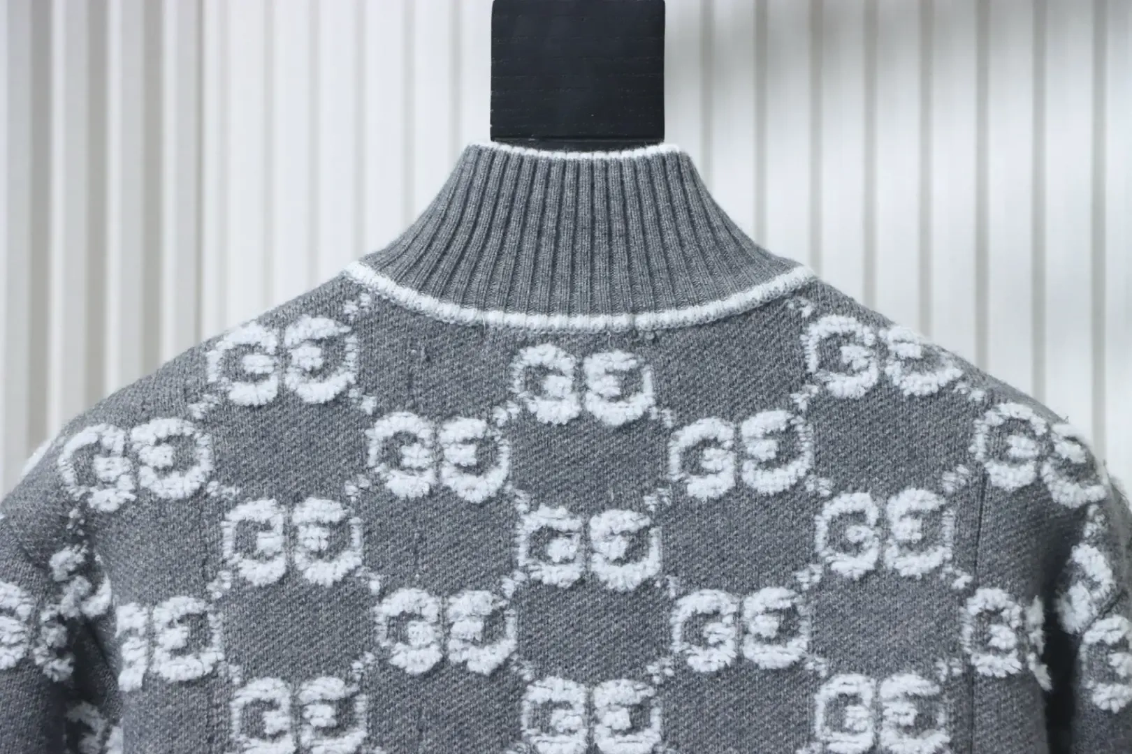 Cardigan With All Over Jacquard Logo And Zipper - etkick reps au