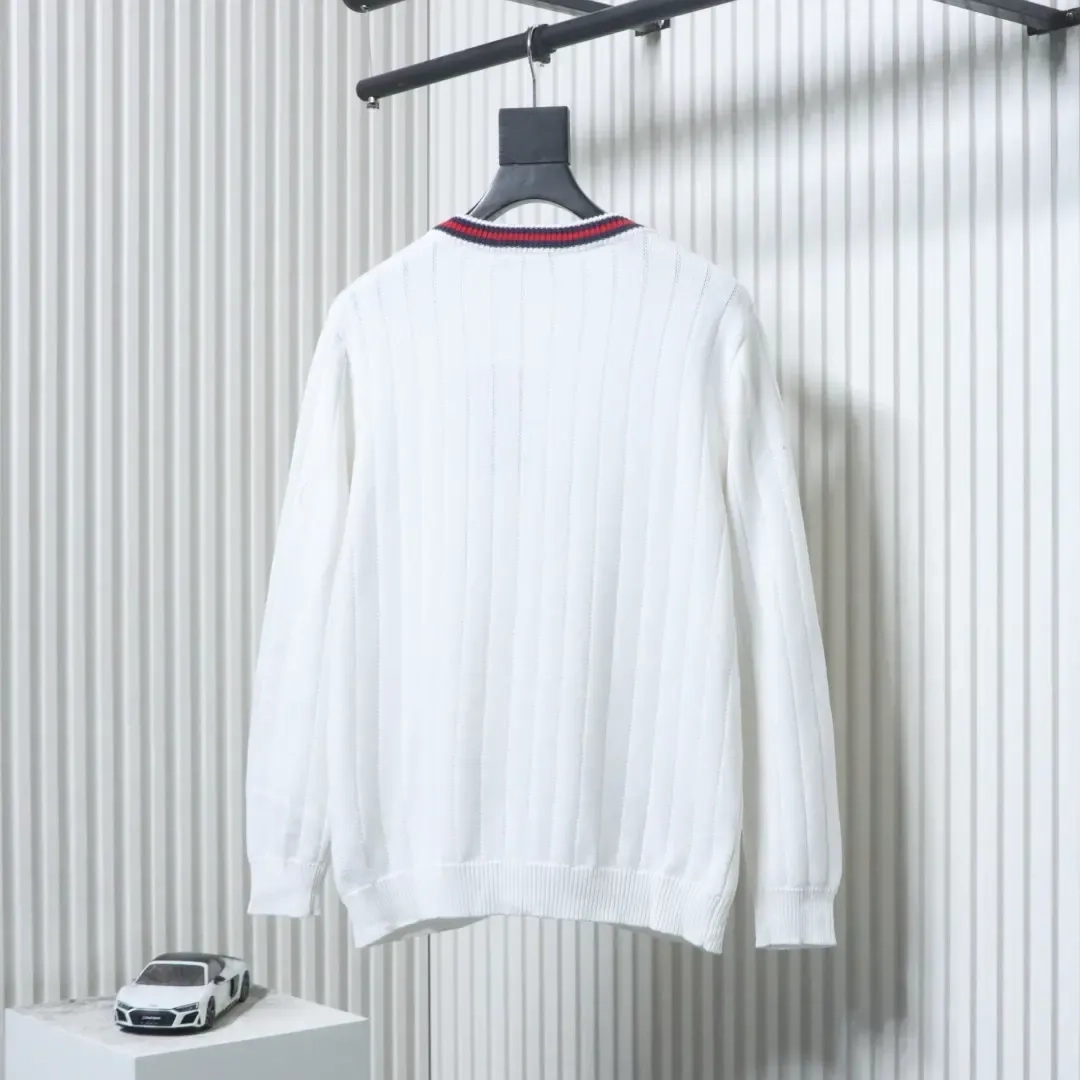 Cardigan With Embroidered Signature Letter - etkick reps au