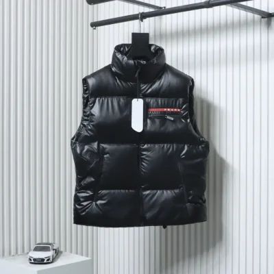 Classic Red Down Vest With Silicone Trim Sizes S–XXL - etkick reps au