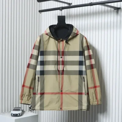Classic, Reversible Trench Coat A Checkered Pattern. - etkick reps au