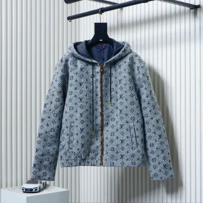 Dengzhu Leather Jacket With Hood And Zipper Printed Hood - etkick reps au