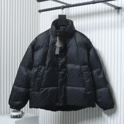 Down Jacket With Monogram Buttons And Zipper - etkick reps au