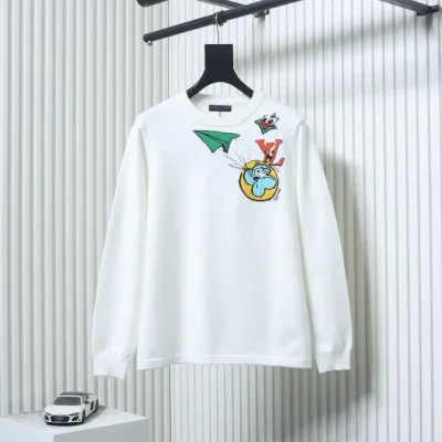 Funny Knitted Sweater With A Paper Airplane Motif - etkick reps au
