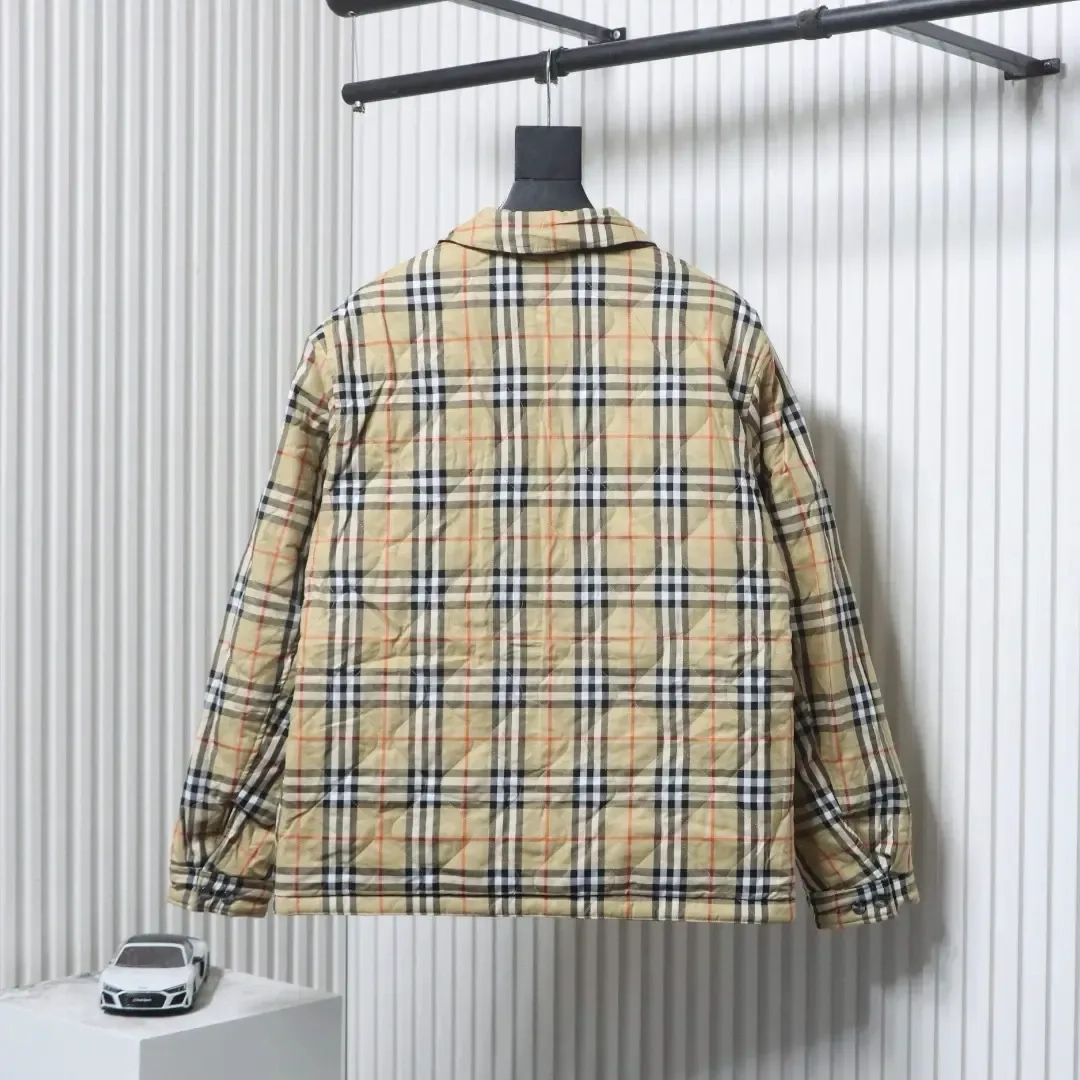 Jacket With Diamond-Shaped Pocket Pattern, Reversible Cotton Coat - etkick reps au