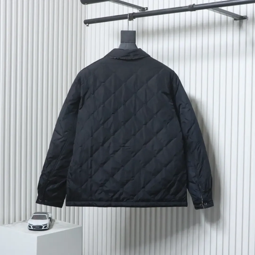 Jacket With Diamond-Shaped Pocket Pattern, Reversible Cotton Coat - etkick reps au