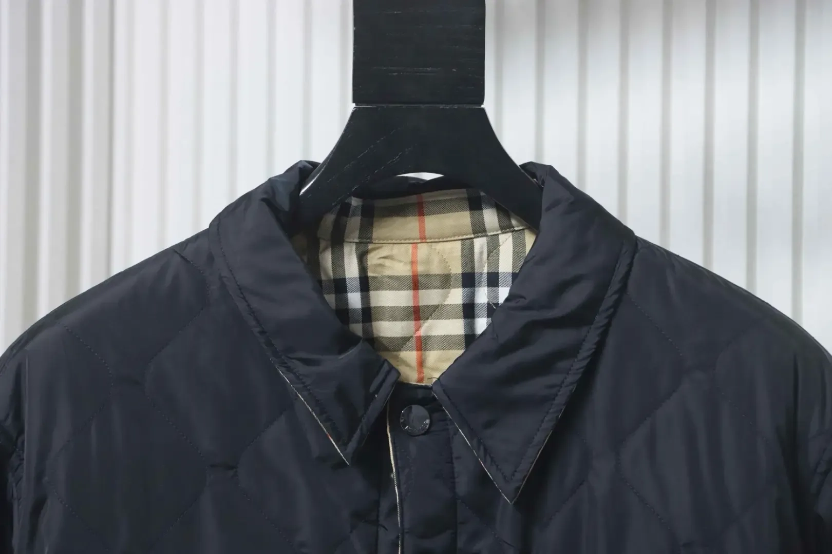 Jacket With Diamond-Shaped Pocket Pattern, Reversible Cotton Coat - etkick reps au