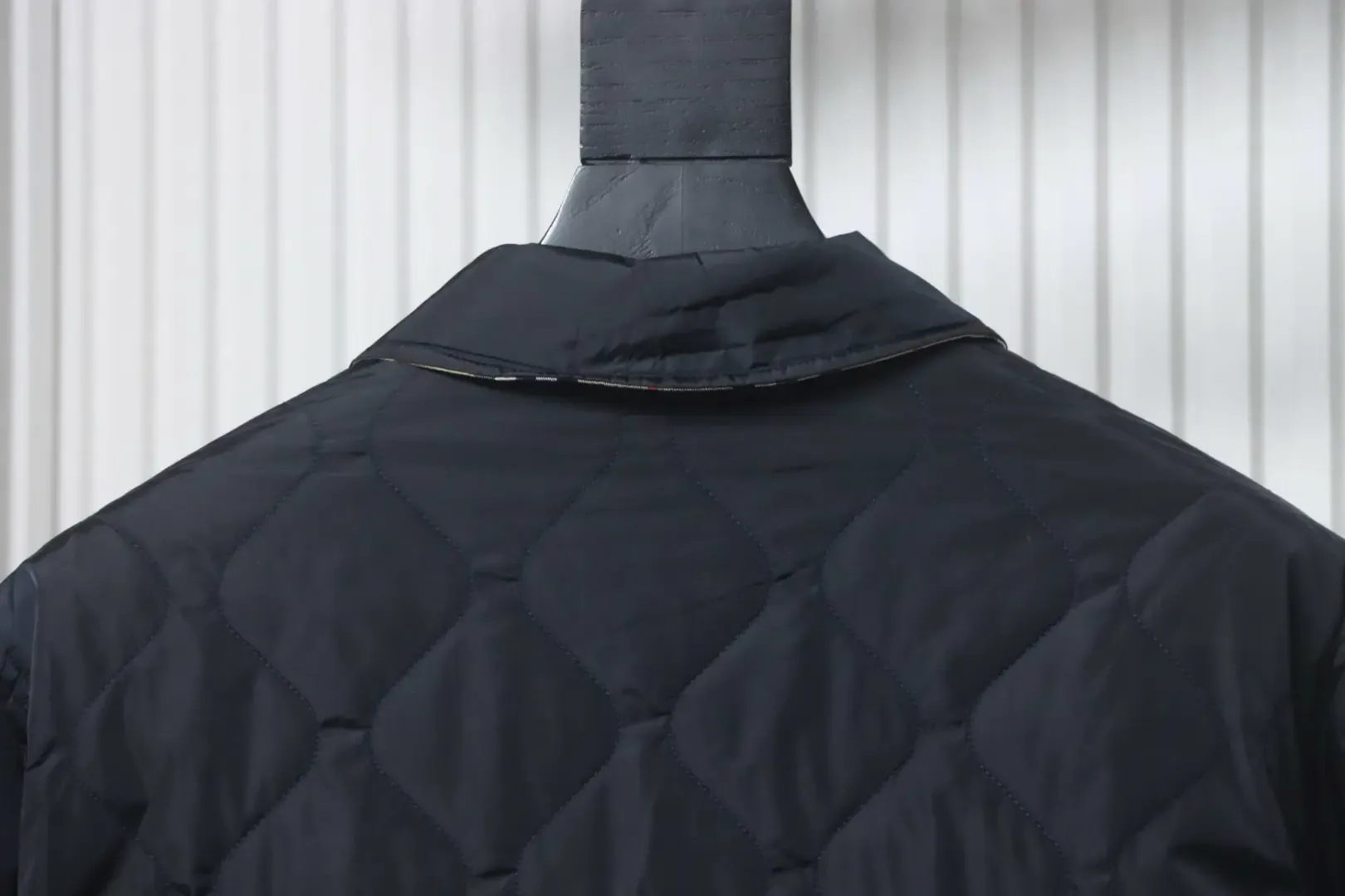 Jacket With Diamond-Shaped Pocket Pattern, Reversible Cotton Coat - etkick reps au