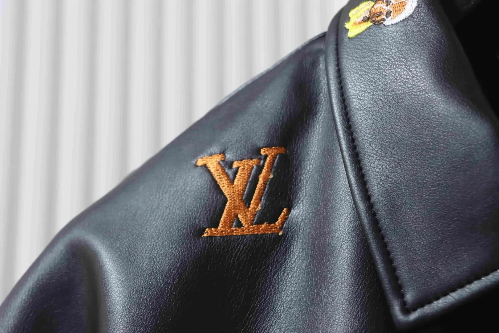 Leather Jacket With Anime Logo And Embroidery XXL - etkick reps au