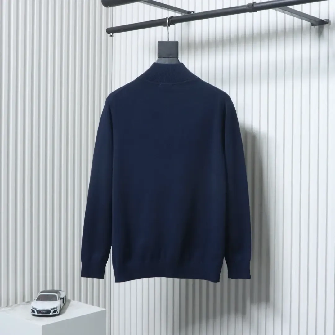 Moncler Mc Knit Sweater With Small Logo And Half Zipper XXL - etkick reps au