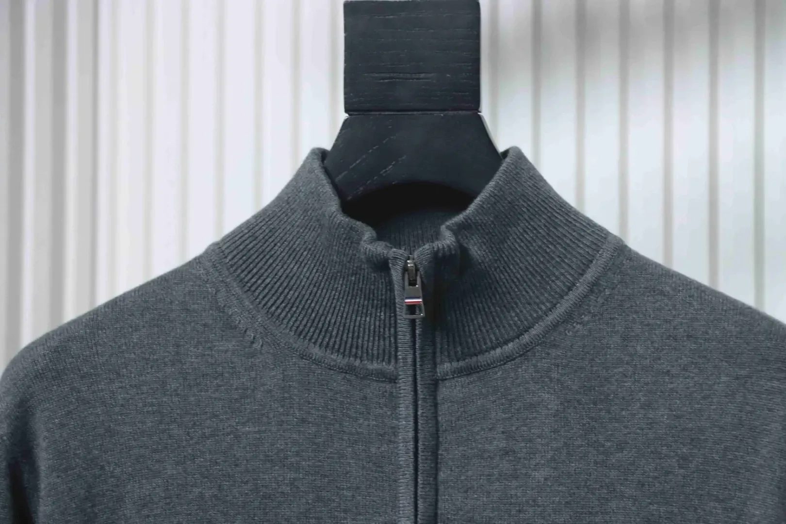 Moncler Mc Knit Sweater With Small Logo And Half Zipper XXL - etkick reps au