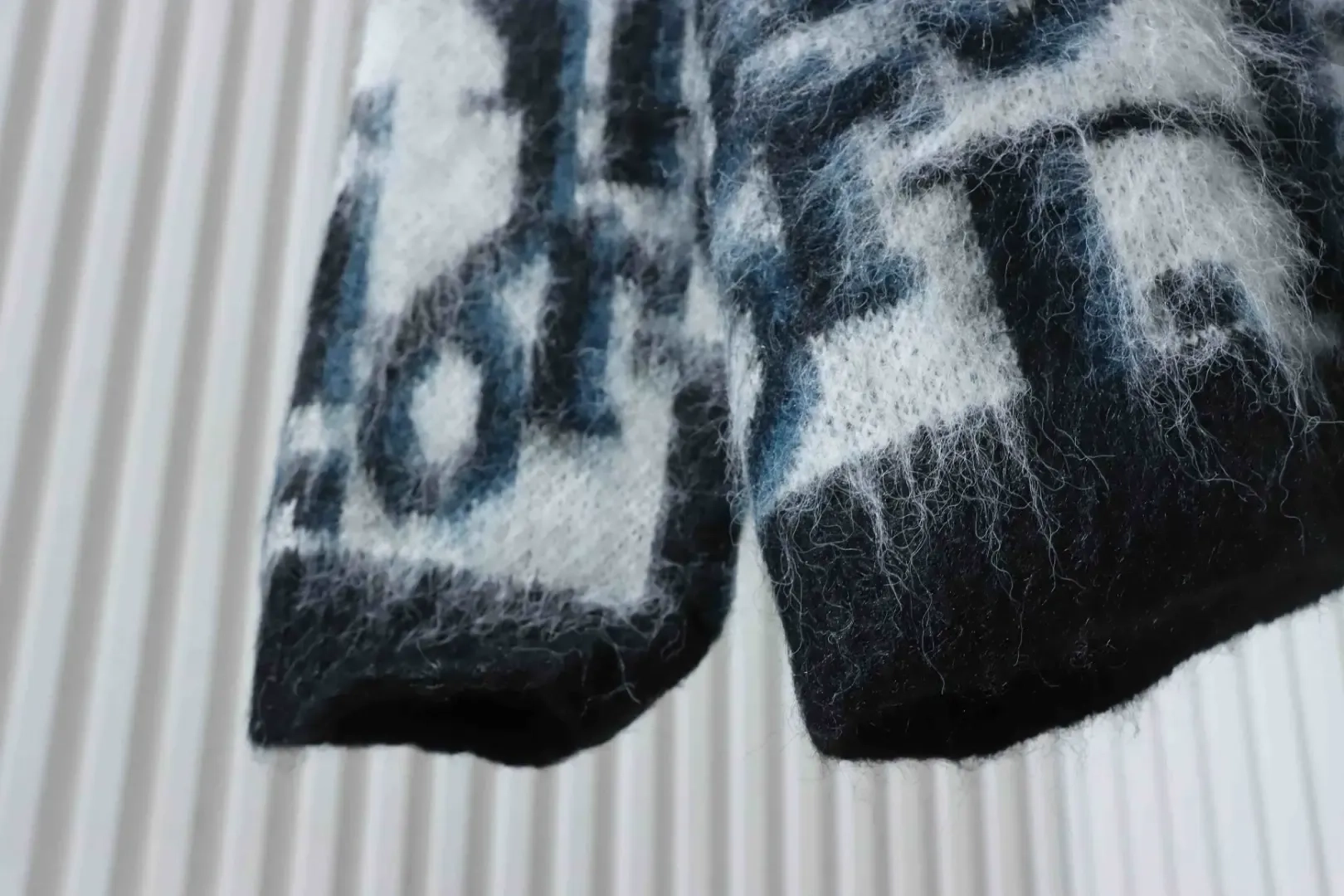 Monogrammed Jacquard Mohair Cardigan - etkick reps au