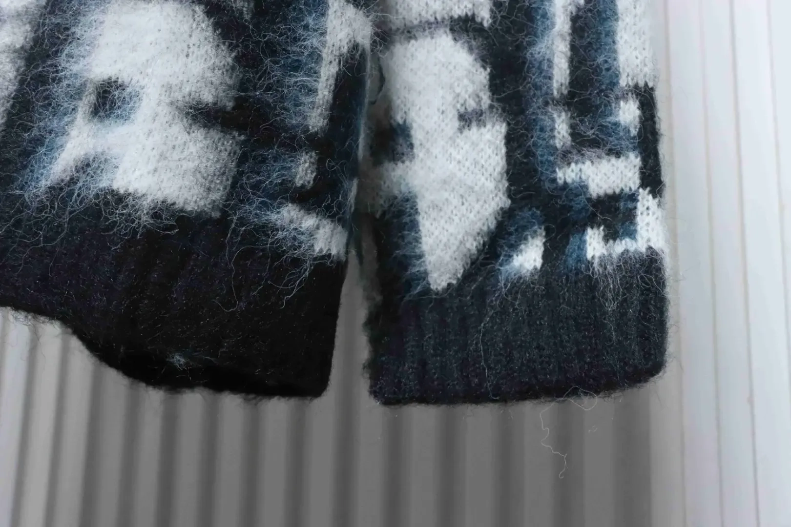 Monogrammed Jacquard Mohair Cardigan - etkick reps au