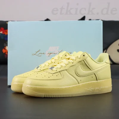 NOCTA x Nike Air Force 1 Certified Lover Boy Leather Classic Drake Collaboration Yellow - etkick reps au