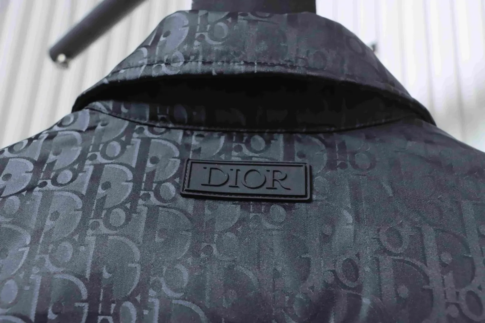 New Down Jacket With Monogrammed Jacquard Fabric Collar - etkick reps au