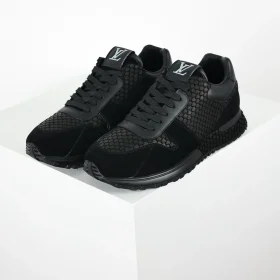Run Away Men'S Low-Top Casual Sneakers In Black