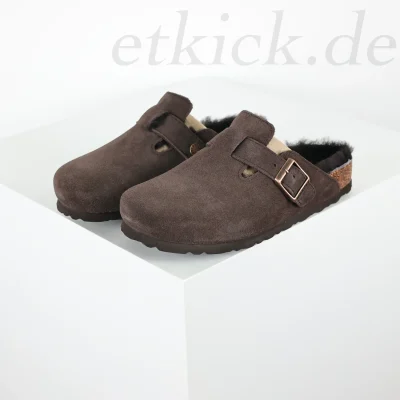Slip-On Birkenstock Sandals With Fur Trim - etkick reps au