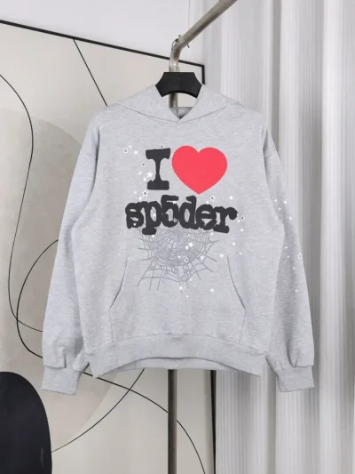 Sp5der I Heart SP5 Souvenir Hoodie Black - etkick reps au