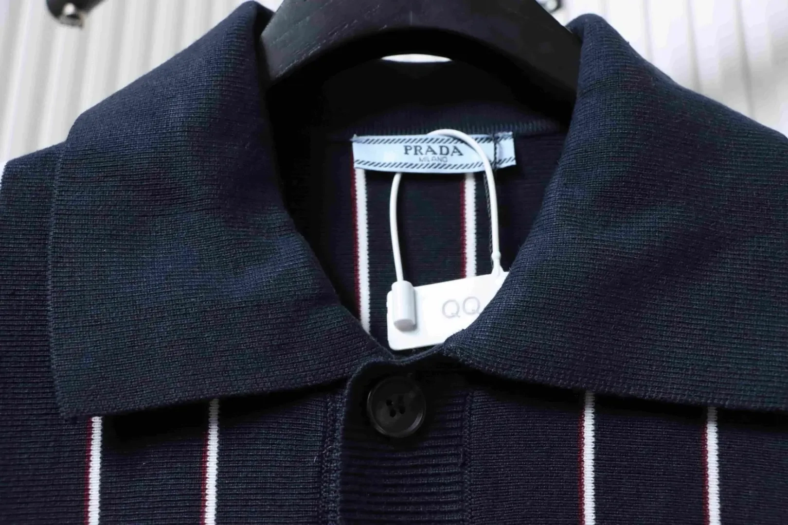 Striped Cardigan With Collar - etkick reps au