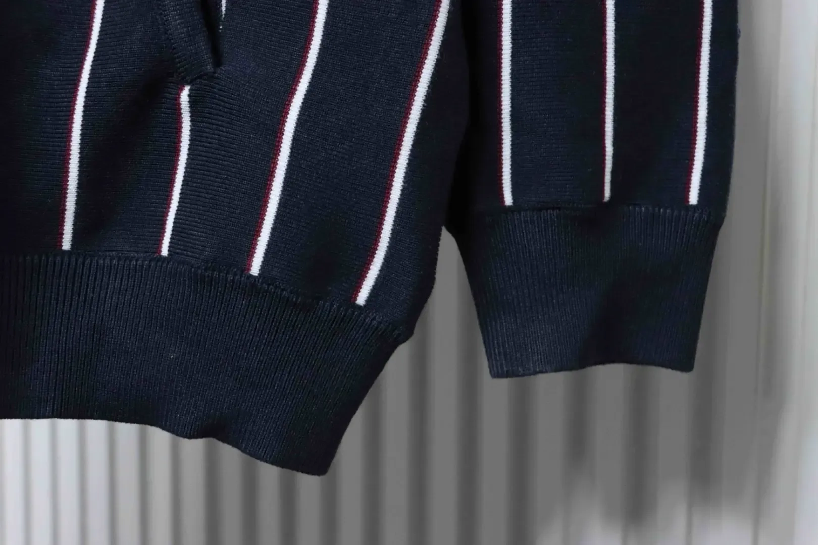 Striped Cardigan With Collar - etkick reps au