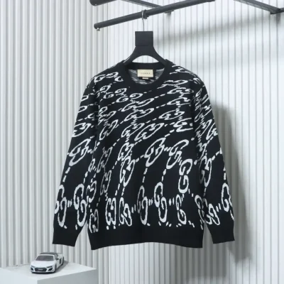 Sweater With A Twisted Double G Jacquard Pattern - etkick reps au