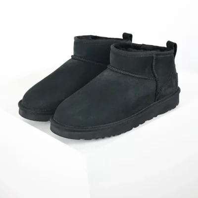 Ugg Mini Shoes With A Thin Sole Short 1.5 Cm  Black - etkick reps au