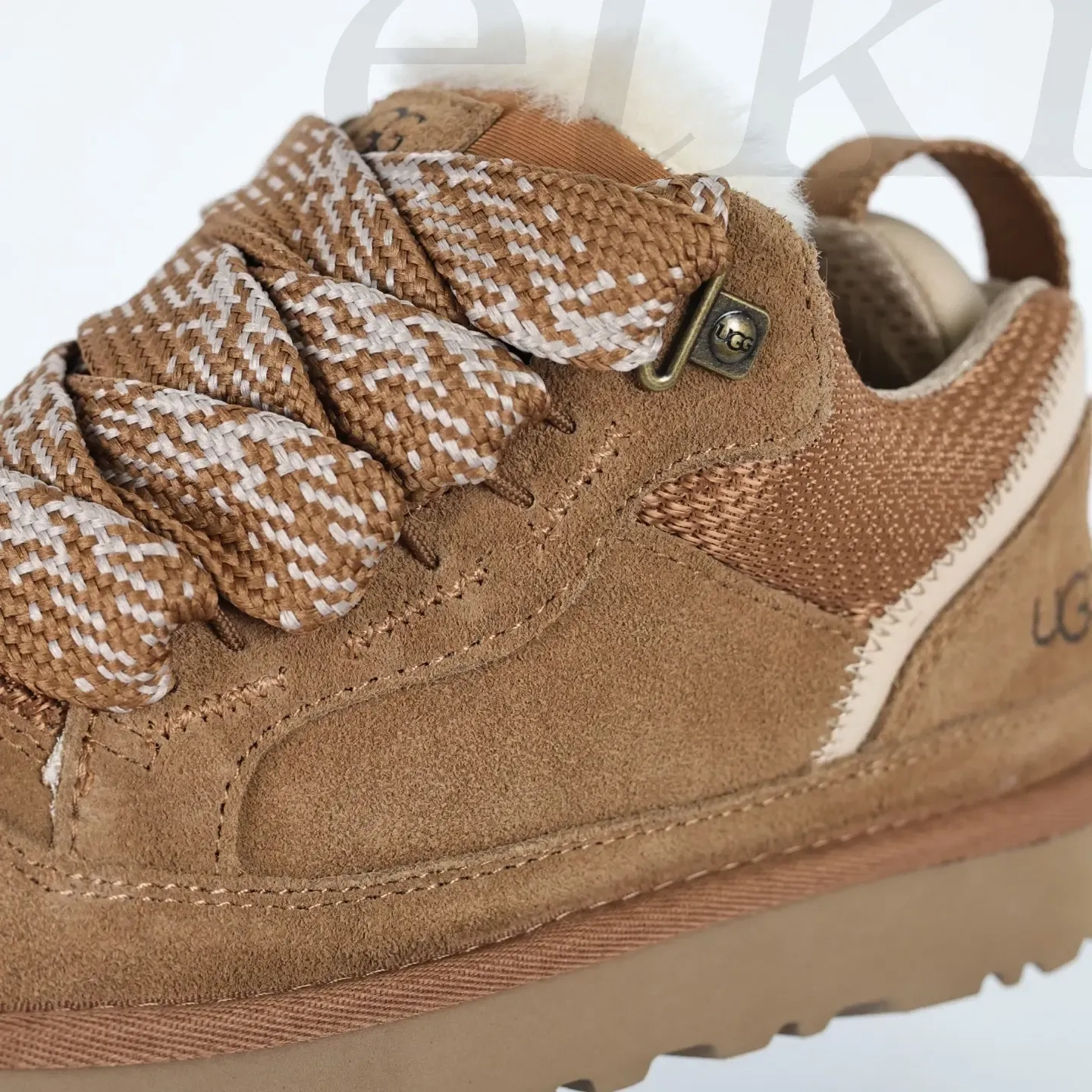 Ugg Moccasin Snow Boots Made Of Suede With Mesh Inserts Brown - Image 11