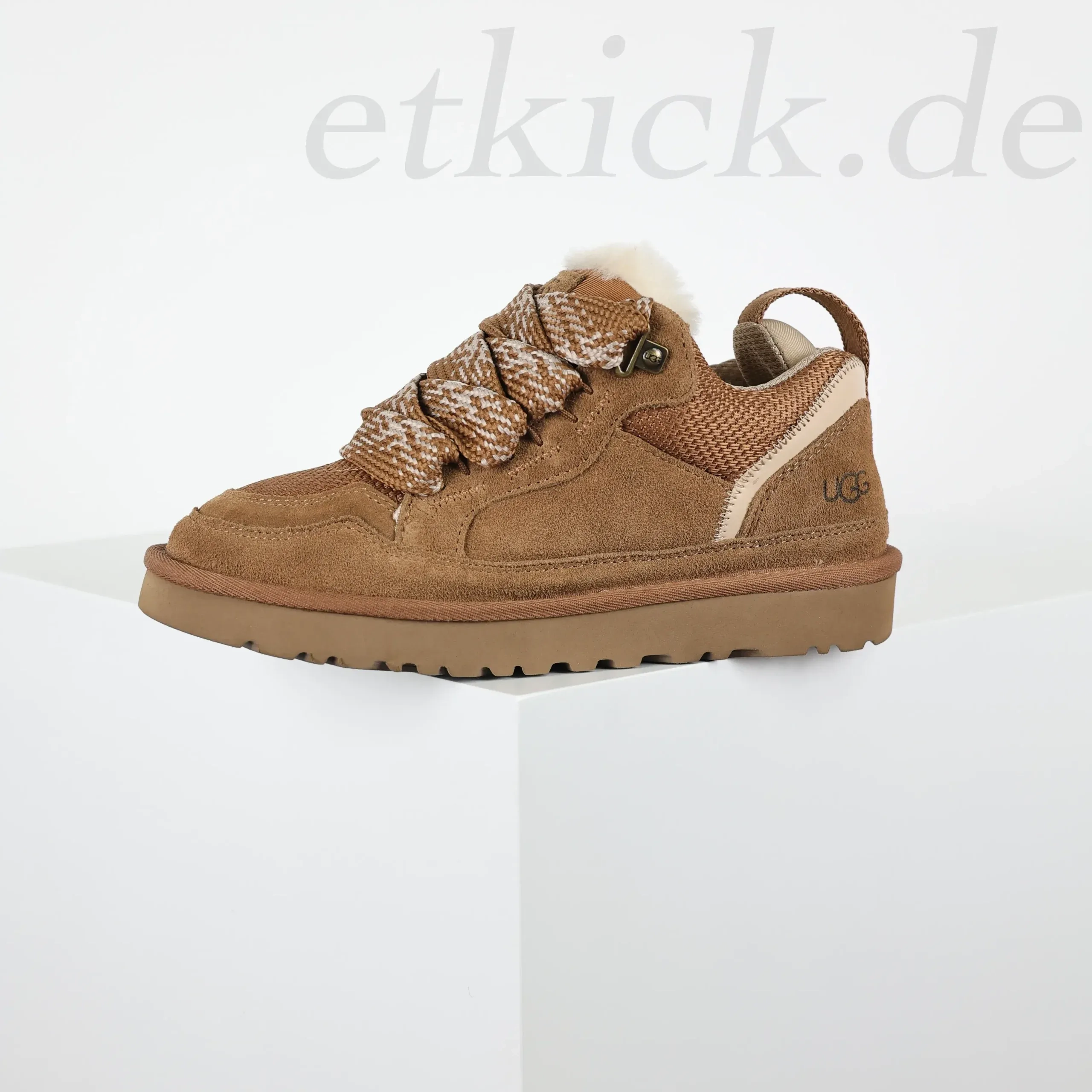 Ugg Moccasin Snow Boots Made Of Suede With Mesh Inserts Brown - Image 4