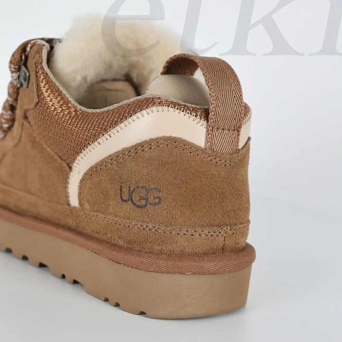 Ugg Moccasin Snow Boots Made Of Suede With Mesh Inserts Brown - Image 9